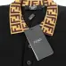 Fendi T-shirts Polo for men Printed collar Black/White #A46622
