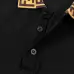 Fendi T-shirts Polo for men Printed collar Black/White #A46622