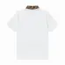 Fendi T-shirts Polo for men Printed collar Black/White #A46622