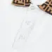 Fendi T-shirts Polo for men Printed collar Black/White #A46622
