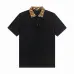 Fendi T-shirts Polo for men Printed collar Black/White #A46622