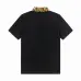 Fendi T-shirts Polo for men Printed collar Black/White #A46622