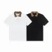 Fendi T-shirts Polo for men Printed collar Black/White #A46622