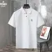 Fendi T-shirts Polo for men Solid Color Black/White/Yellow #A46614