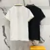 Fendi T-shirts Polo for men Striped collar Black/White #A46616