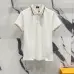 Fendi T-shirts Polo for men Striped collar Black/White #A46616