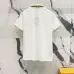 Fendi T-shirts Polo for men Striped collar Black/White #A46616