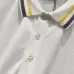 Fendi T-shirts Polo for men Striped collar Black/White #A46616