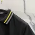Fendi T-shirts Polo for men Striped collar Black/White #A46616