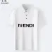 Fendi T-shirts for men Mercerized Black/White #A46627