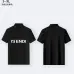 Fendi T-shirts for men Mercerized Black/White #A46627