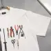 Fendi T-shirts for men Tool Printing Black/White #A47125