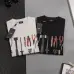 Fendi T-shirts for men Tool Printing Black/White #A47125