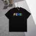 Fendi T-shirts for men color logo Black/White #A47096