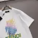 Fendi T-shirts for men color logo Black/White #A47107
