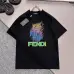 Fendi T-shirts for men color logo Black/White #A47107