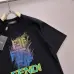 Fendi T-shirts for men color logo Black/White #A47107