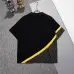 Fendi T-shirts for men logo printing Black/White #A47088