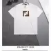 Fendi T-shirts for men logo printing Black/White #A47094