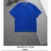 Fendi T-shirts for men logo printing Black/White/Blue #A47099
