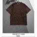 Fendi T-shirts for men logo printing Black/White/Blue #A47099