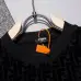 Fendi T-shirts for men logo printing Black/White/Blue #A47099