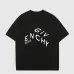 Givenchy T-shirts for MEN Solid Color Crew Neck Black/White #A46474