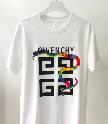 Givenchy White T Shirt with Colorful Snake and Black Logo Graphic Print Design for Men #A54252