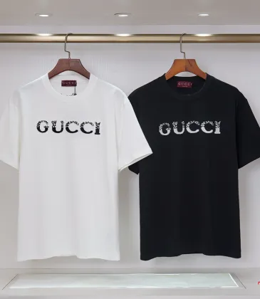 Gucci T-shirts for Gucci Men's AAA T-shirts 270g Black/White #A53116
