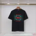 Gucci T-shirts for Gucci Men's AAA T-shirts 270g Black/White #A53117