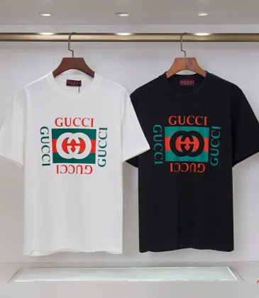 Gucci T-shirts for Gucci Men's AAA T-shirts 270g Black/White #A53117