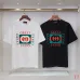 Gucci T-shirts for Gucci Men's AAA T-shirts 270g Black/White #A53117