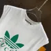 Gucci x Adidas clover men's tank tops White #A53004