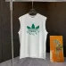 Gucci x Adidas clover men's tank tops White #A53004