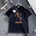 HERMES T-shirts for HERMES Polo Shirts horse Black/White #A47180