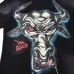 Hellstar Black T-shirts Fierce Bull Skull Graphic Edgy Rock Vibe #A54230