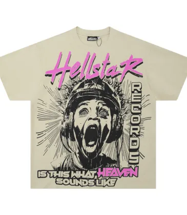 Hellstar White T-shirts Bold Graphic Art &amp; Heaven Sounds Like Statement  #A54225