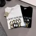LOEWE T-shirts for MEN eye Black/White #A47209