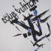 Louis Vuitton Black T Shirt with Abstract Brush Stroke Print and Artistic Logo Graphic for Men #A54255