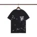 Louis Vuitton Black T Shirt with Abstract Brush Stroke Print and Artistic Logo Graphic for Men #A54255