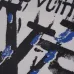 Louis Vuitton Black T Shirt with Abstract Brush Stroke Print and Artistic Logo Graphic for Men #A54255
