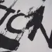 Louis Vuitton Black T Shirt with Abstract Brush Stroke Print and Artistic Logo Graphic for Men #A54255