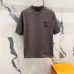 Louis Vuitton T-Shirts 3D Letter Monogram Embroidered Cotton #A48644