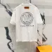 Louis Vuitton T-Shirts 3D Letter Monogram Embroidered Cotton #A48644
