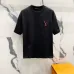 Louis Vuitton T-Shirts 3D Letter Monogram Embroidered Cotton #A48644