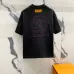 Louis Vuitton T-Shirts 3D Letter Monogram Embroidered Cotton #A48644