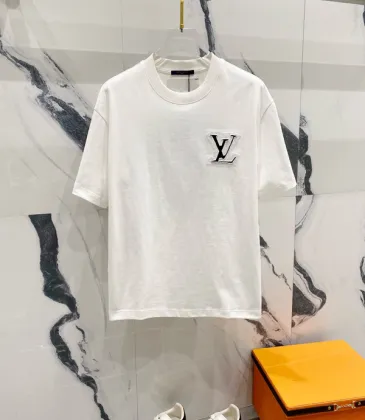  T-Shirts 3D Letter Monogram Embroidered Cotton #A48644