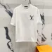 Louis Vuitton T-Shirts 3D Letter Monogram Embroidered Cotton #A48644