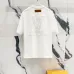Louis Vuitton T-Shirts 3D Letter Monogram Embroidered Cotton Black/White/Red #A48640