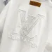 Louis Vuitton T-Shirts 3D Letter Monogram Embroidered Cotton Black/White/Red #A48640